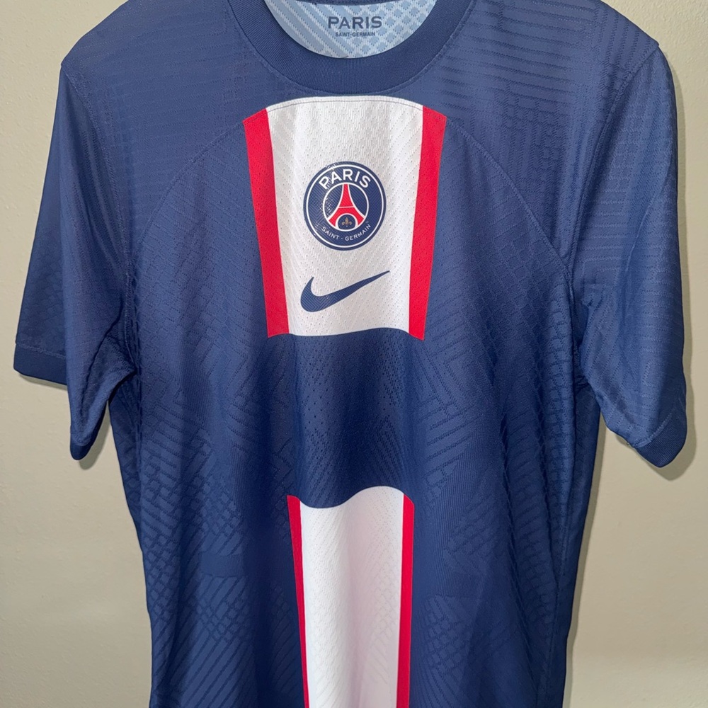 Nike PSG Navy and White Soccer Jersey